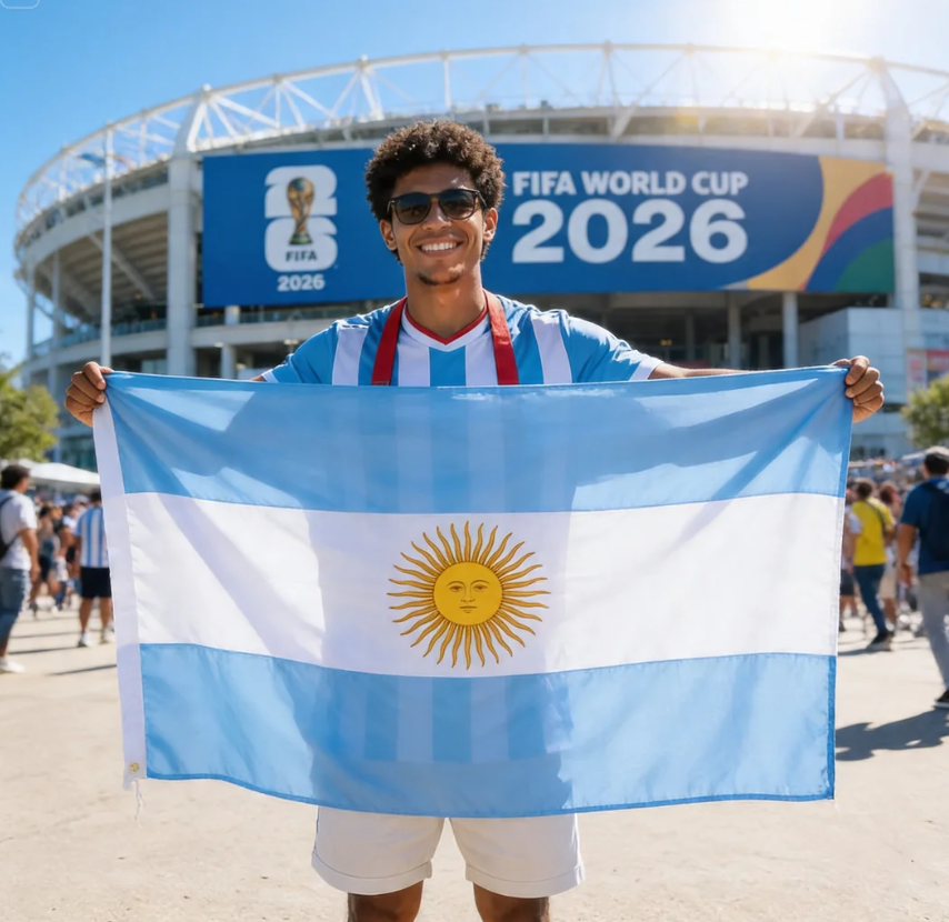 FIFA World Cup 2026 Flag, Brazil Flag, Argentina Flag, England Flag, France Flag, Germany Flag, Portugal Flag, USA Flag, Indoor Outdoor Banner, Supporter Flag