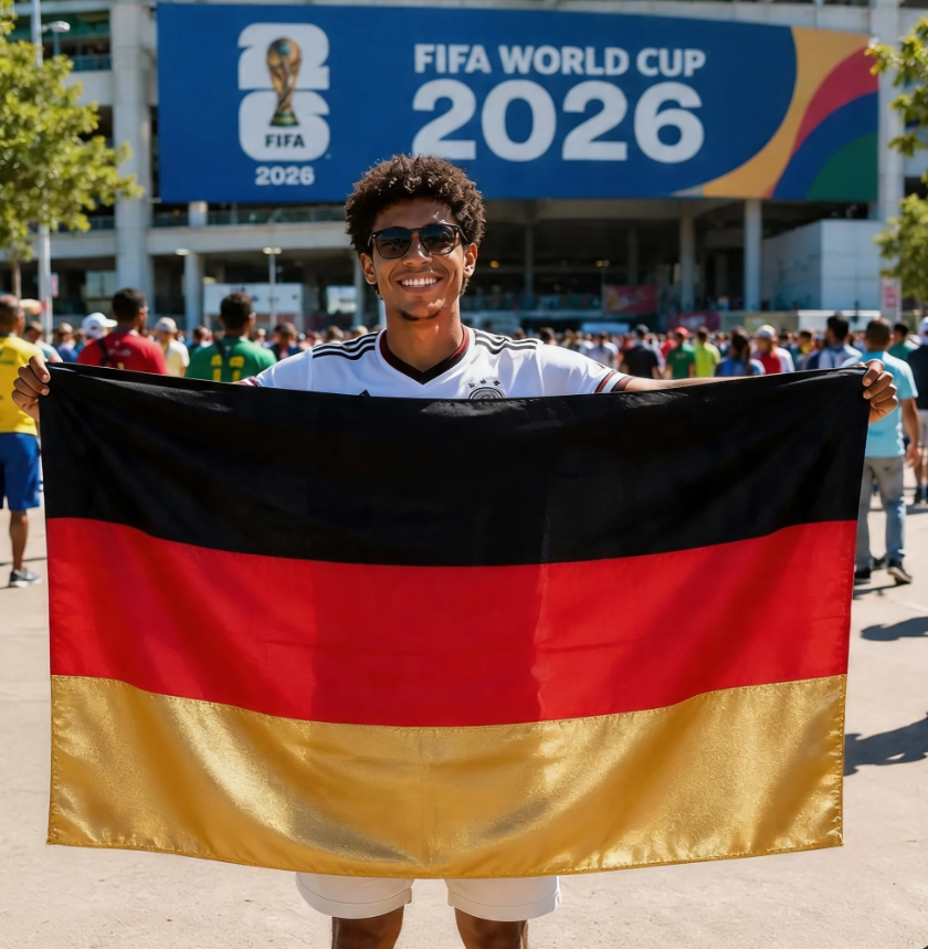 FIFA World Cup 2026 Flag, Brazil Flag, Argentina Flag, England Flag, France Flag, Germany Flag, Portugal Flag, USA Flag, Indoor Outdoor Banner, Supporter Flag