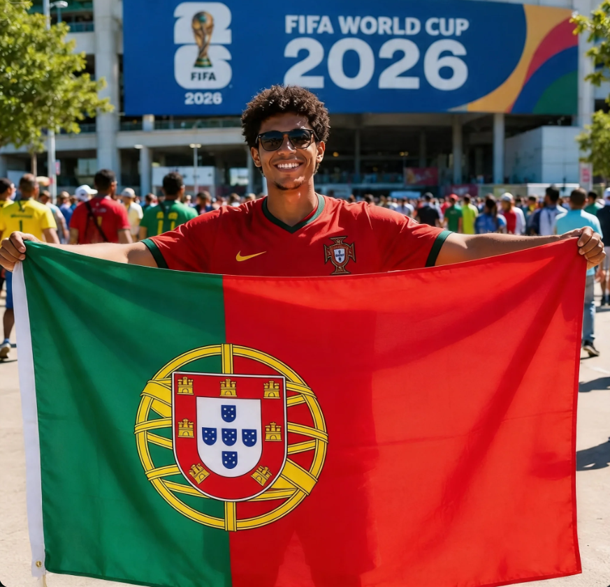 FIFA World Cup 2026 Flag, Brazil Flag, Argentina Flag, England Flag, France Flag, Germany Flag, Portugal Flag, USA Flag, Indoor Outdoor Banner, Supporter Flag