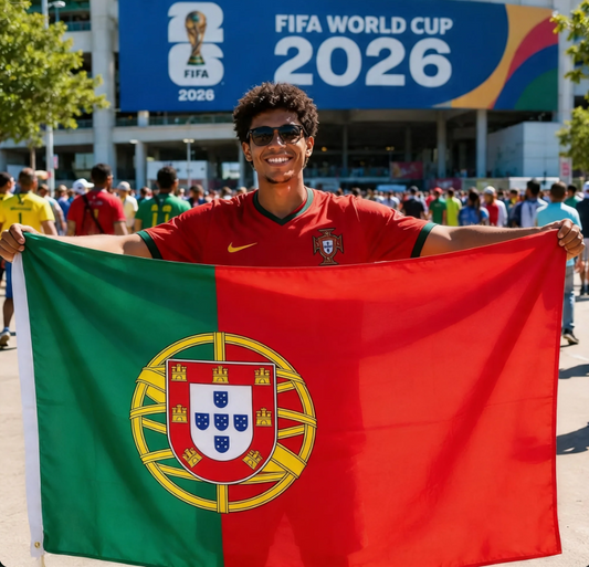 FIFA World Cup 2026 Flag, Brazil Flag, Argentina Flag, England Flag, France Flag, Germany Flag, Portugal Flag, USA Flag, Indoor Outdoor Banner, Supporter Flag
