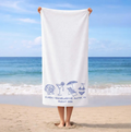 Custom Bachelorette Party Pool Towel, Friends Beach Bach Trip Gift, Vacation Towels, Bachelorette Gifts