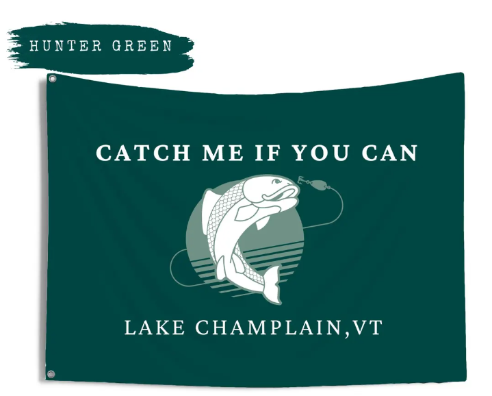 Custom Fishing Boat Flag: Personalized Nautical Decor for Yacht or Dock