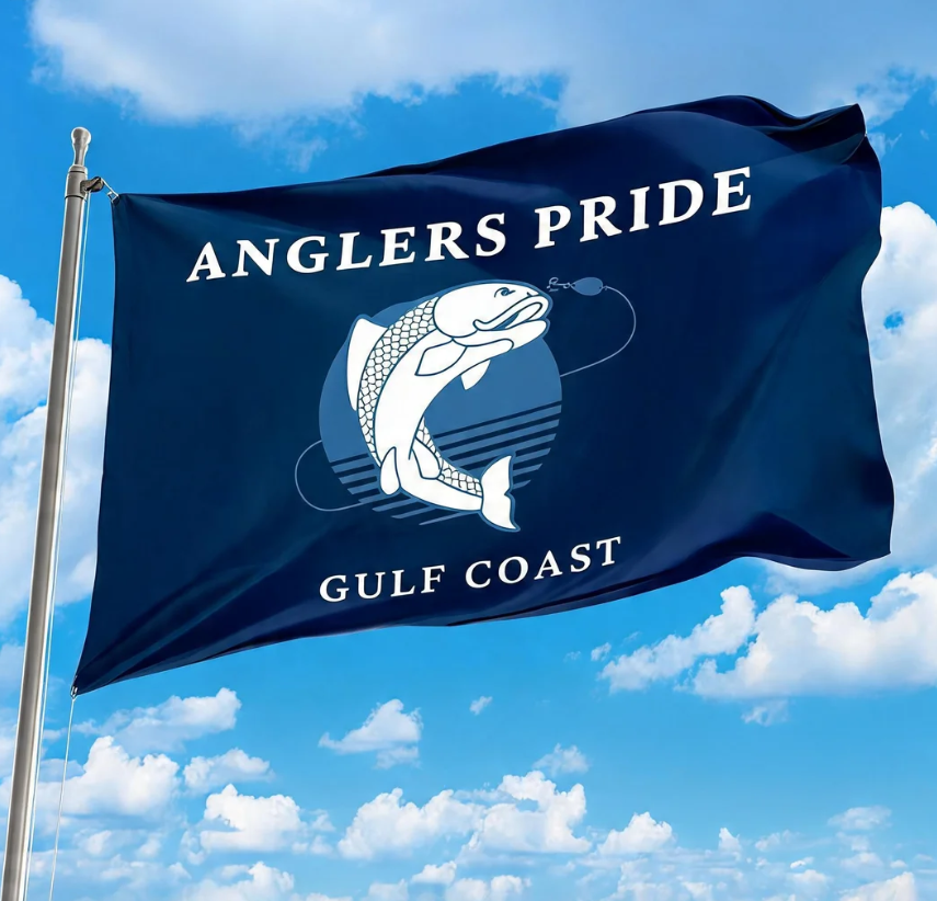 Custom Fishing Boat Flag: Personalized Nautical Decor for Yacht or Dock