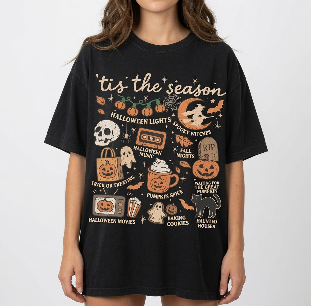 Vintage Halloween Comfort Colors® Shirt, Tis' the Season