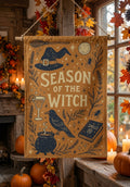 Season of the Witch Garden Flag: Spooky Halloween Yard Decor