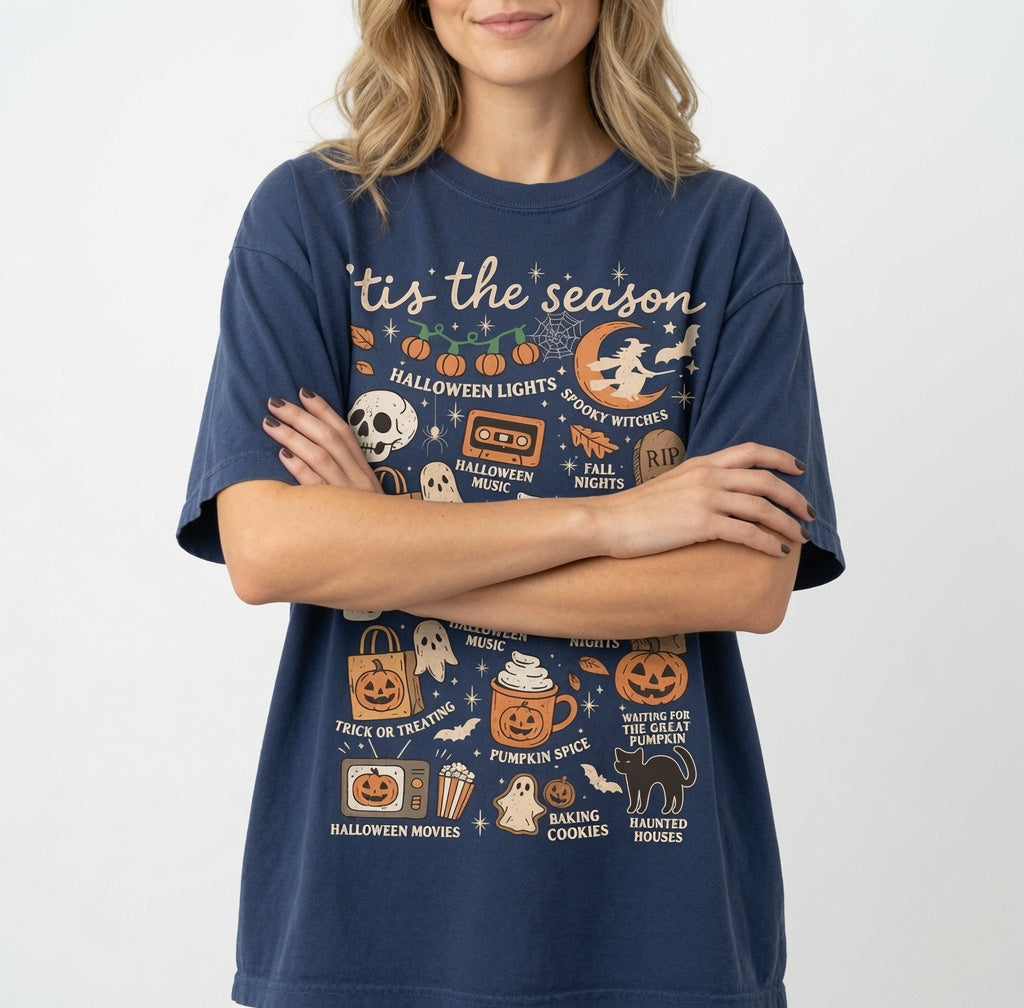 Vintage Halloween Comfort Colors® Shirt, Tis' the Season