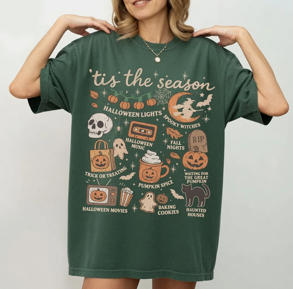 Vintage Halloween Comfort Colors® Shirt, Tis' the Season