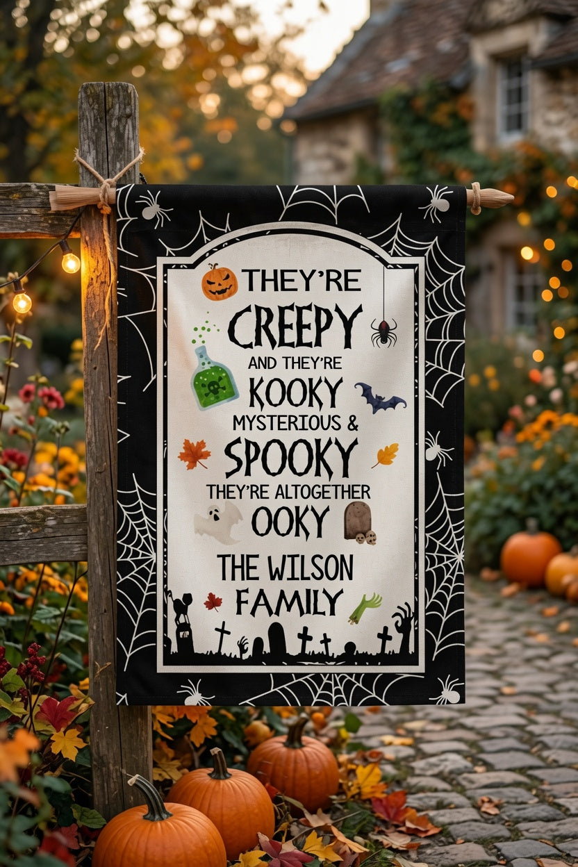 Halloween Garden Flag, Trick Or Treat Garden Flag, Halloween Garden Flag, Halloween Porch Flag, Fall Garden Flag, Halloween Yard Flag