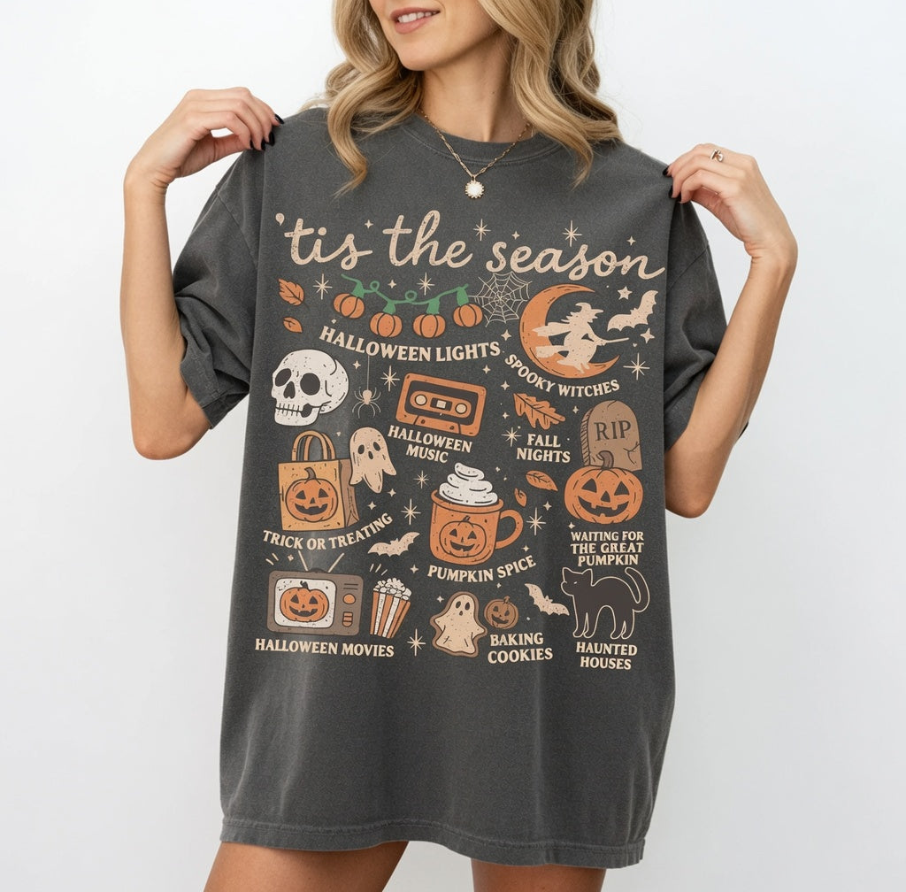 Vintage Halloween Comfort Colors® Shirt, Tis' the Season