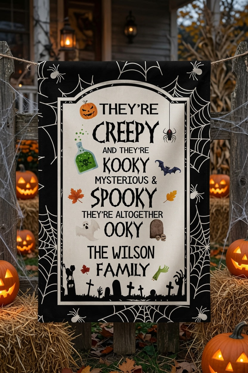 Halloween Garden Flag, Trick Or Treat Garden Flag, Halloween Garden Flag, Halloween Porch Flag, Fall Garden Flag, Halloween Yard Flag